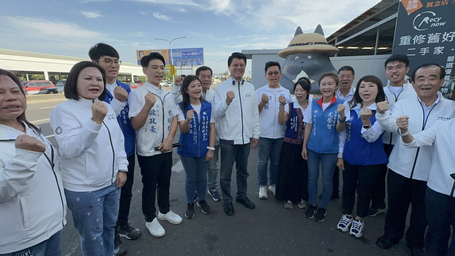 台南市長選舉謝龍介喊「團體戰」 搭檔多名新人參選議員