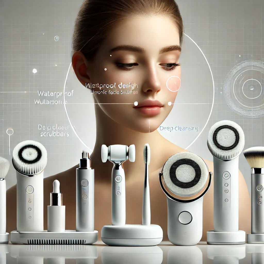 智能洗臉儀 - 深層清潔毛孔,溫和護膚,打造無瑕美肌! 💖 採用超音波震動技術 & 柔軟矽膠刷頭,幫助去除污垢、油脂 & 殘妝,並提供溫和按摩,促進血液循環,讓肌膚恢復細緻光滑!