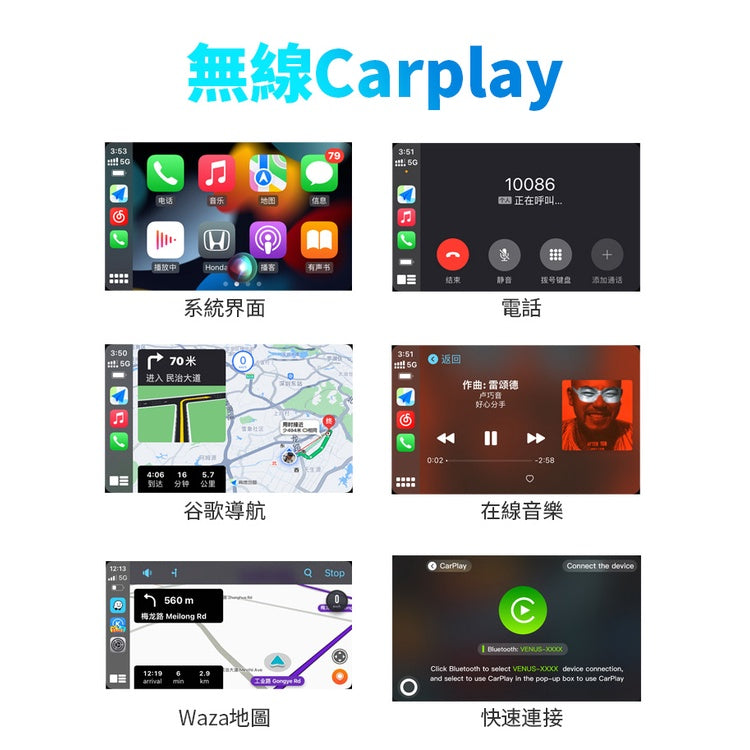 Audi 奧迪專用 最新支援無線android auto&carplay 流暢度提升50% 內建YouTube NF奧迪用
