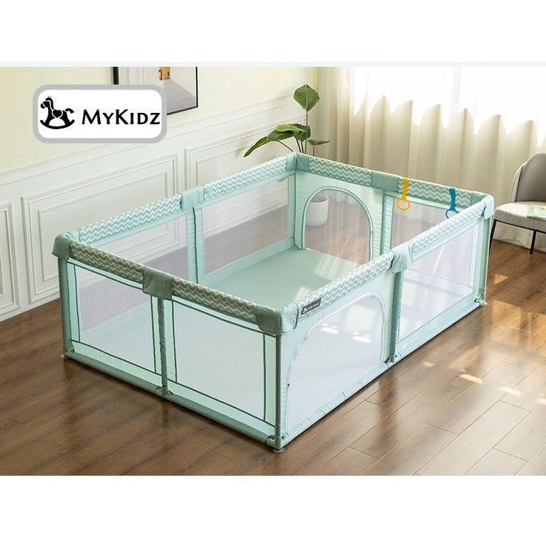 現貨 下單送4個拉環 Mykidz 安全透氣圍欄 加厚海綿 獨家69公分高 兒童圍欄 遊戲圍欄嬰幼兒