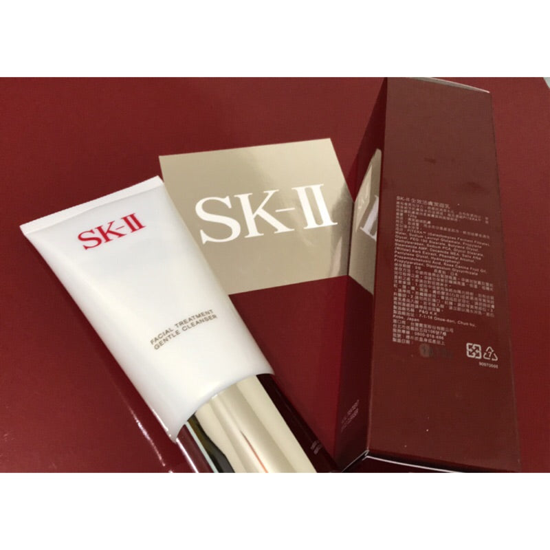 SK2 SK-II 附專櫃紙袋中文標籤百貨公司最新製期專櫃全效活膚洗面乳120g 另有20g