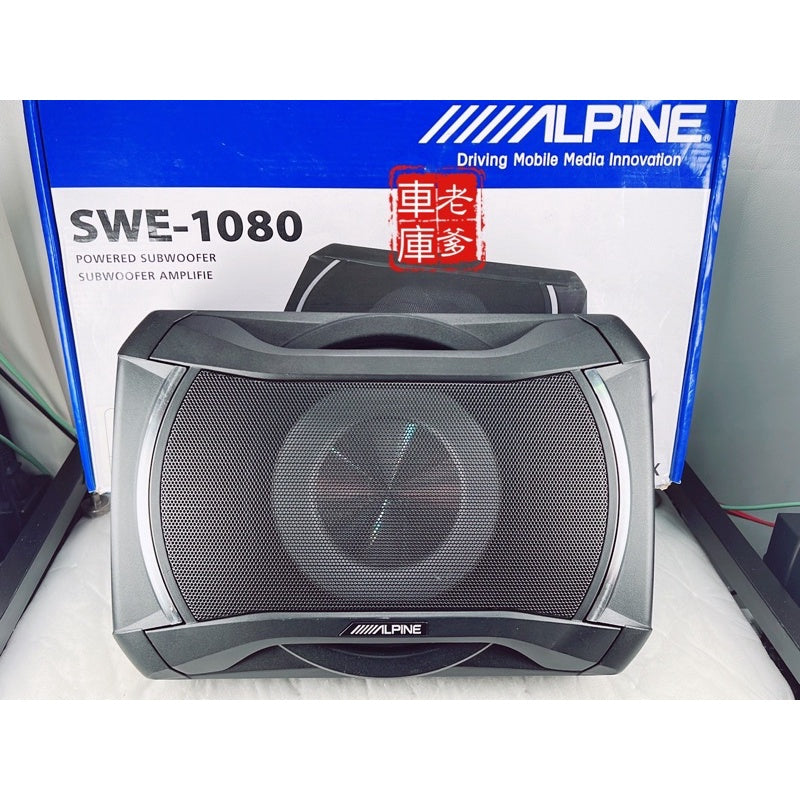 現貨 ALPINE SWE1080 8吋超薄重低音附線控 內含擴大機原主機可推 SWE 1080