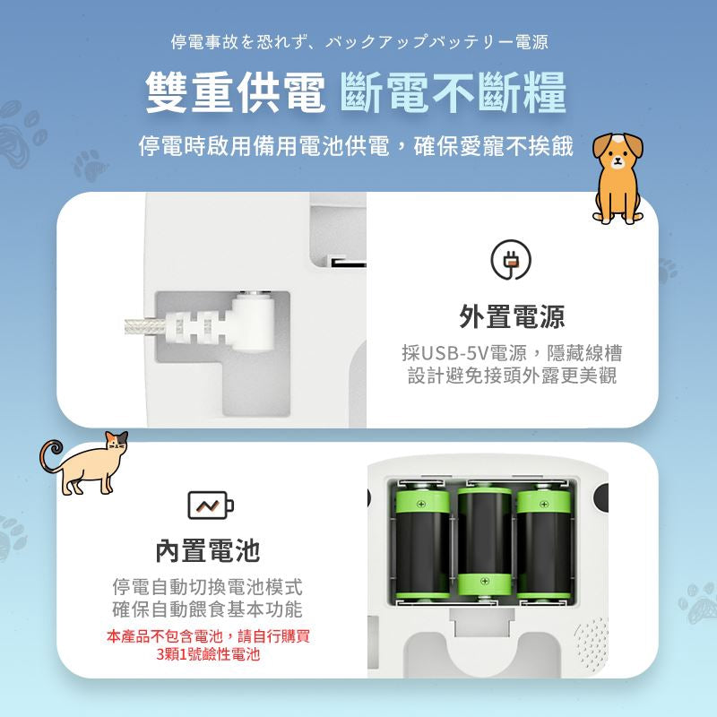 WIFI 4K畫素 SONY鏡頭 自動餵食器 雙向語音 遠程拍照 寵物餵食器 自動餵食器 智能餵食 定時定量 多餐餵食 寵物用品寵物用品 - 台灣批發網
