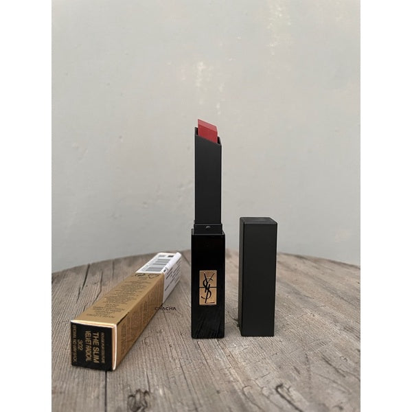 CHACHA | Ysl 奢華緞面絨霧唇膏 #小黑條 #302 #煙管小黑條 禁忌栗紅 #314#315 #317美妝用 - 台灣批發網