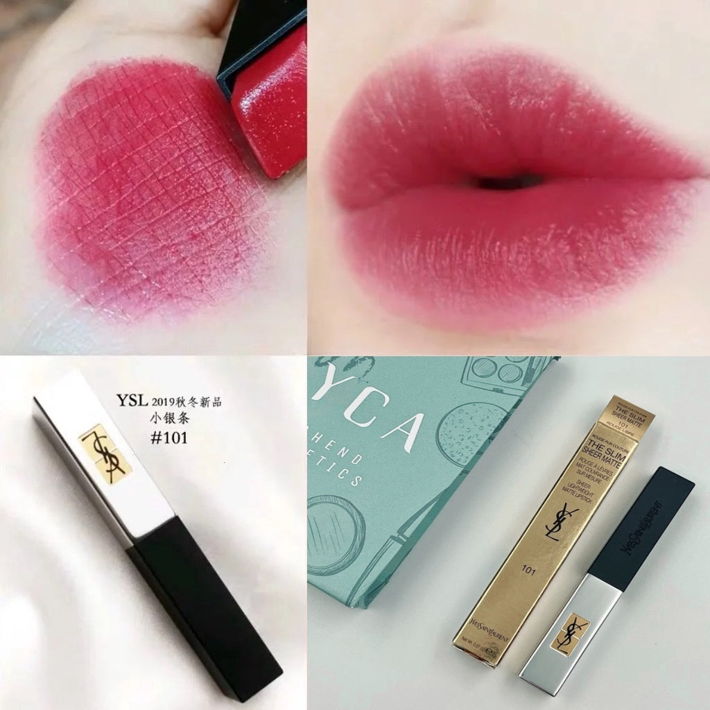 現貨聖羅蘭YSL Slim 小粉條 奢華緞面唇膏#119#204#202#101#107#09#17#21#20#301美妝用