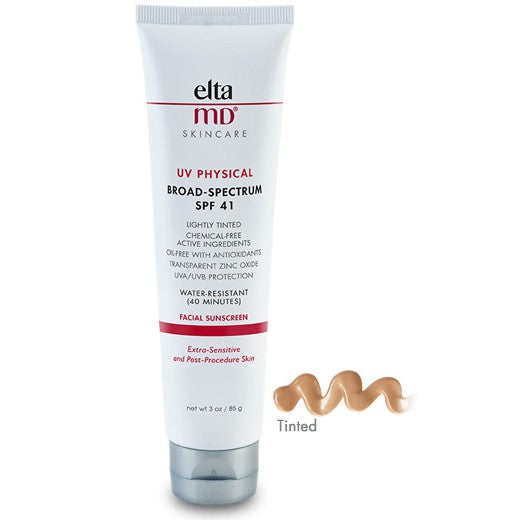 EltaMD 創新專業防曬 Physical Broad-Spectrum SPF 41 美肌膚色防曬霜 85g美妝用