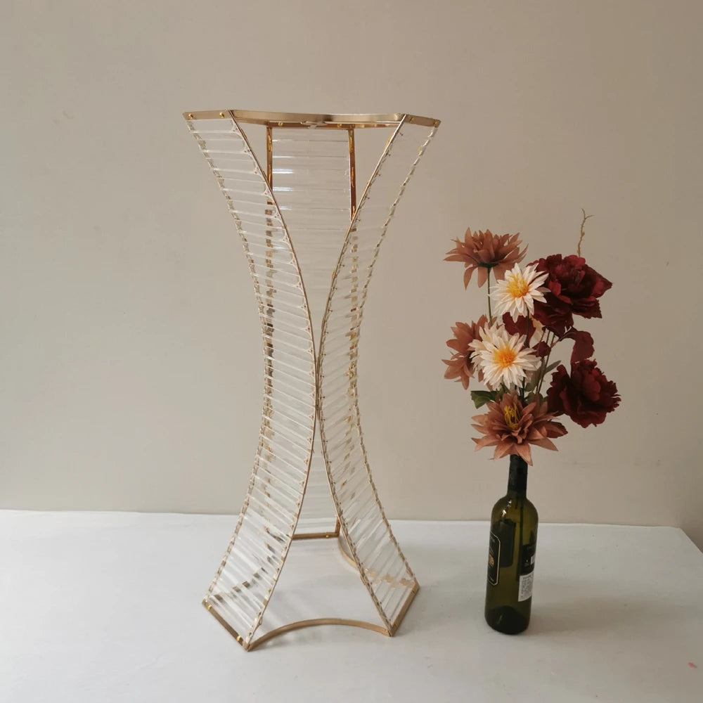 Acrylic Metal Flower Stand, Wedding Centerpieces, Event Flowers, Road Lead, Home Party Decoration, 4/10 Pcs