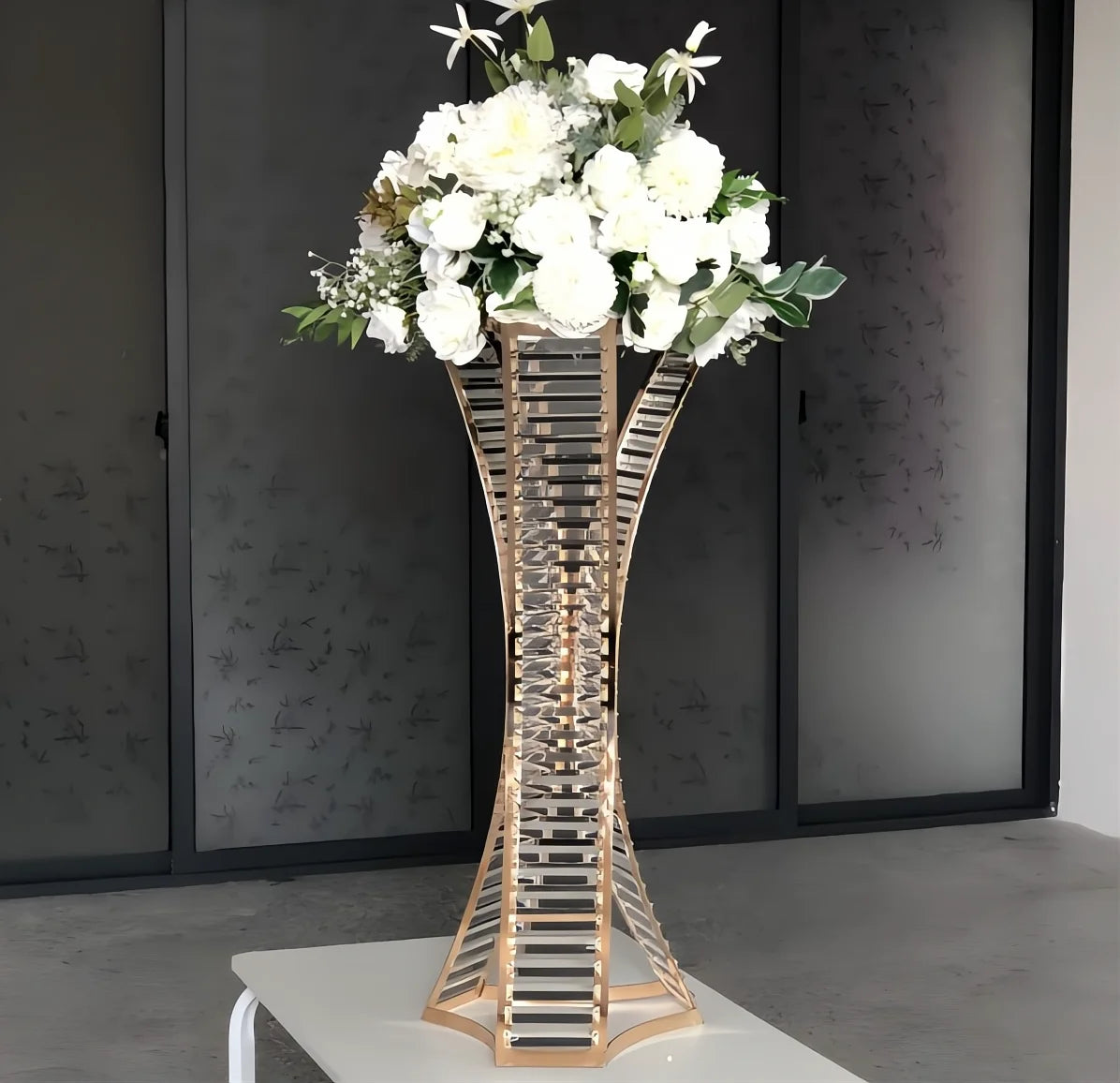 Acrylic Metal Flower Stand, Wedding Centerpieces, Event Flowers, Road Lead, Home Party Decoration, 4/10 Pcs