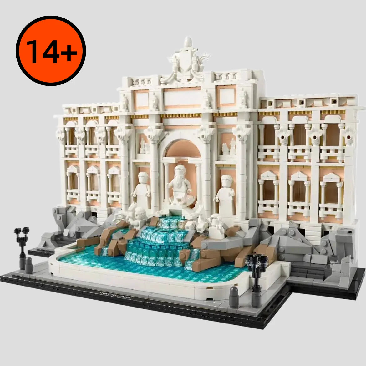 2025 New 21062 World Famous Trevi Fountain Building Model World Architecture Assembly Home Decoration Christmas Gifts
