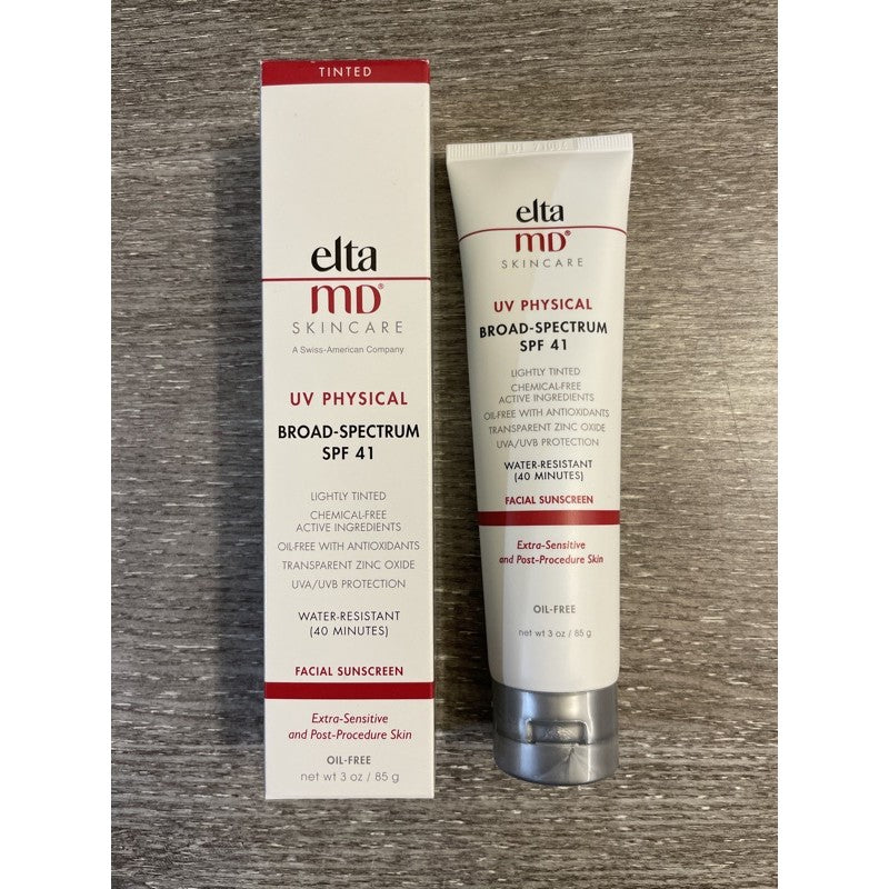 EltaMD 創新專業防曬 Physical Broad-Spectrum SPF 41 美肌膚色防曬霜 85g美妝用
