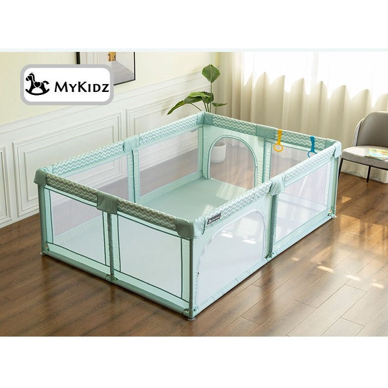 現貨 下單送4個拉環 Mykidz 安全透氣圍欄 加厚海綿 獨家69公分高 兒童圍欄 遊戲圍欄嬰幼兒