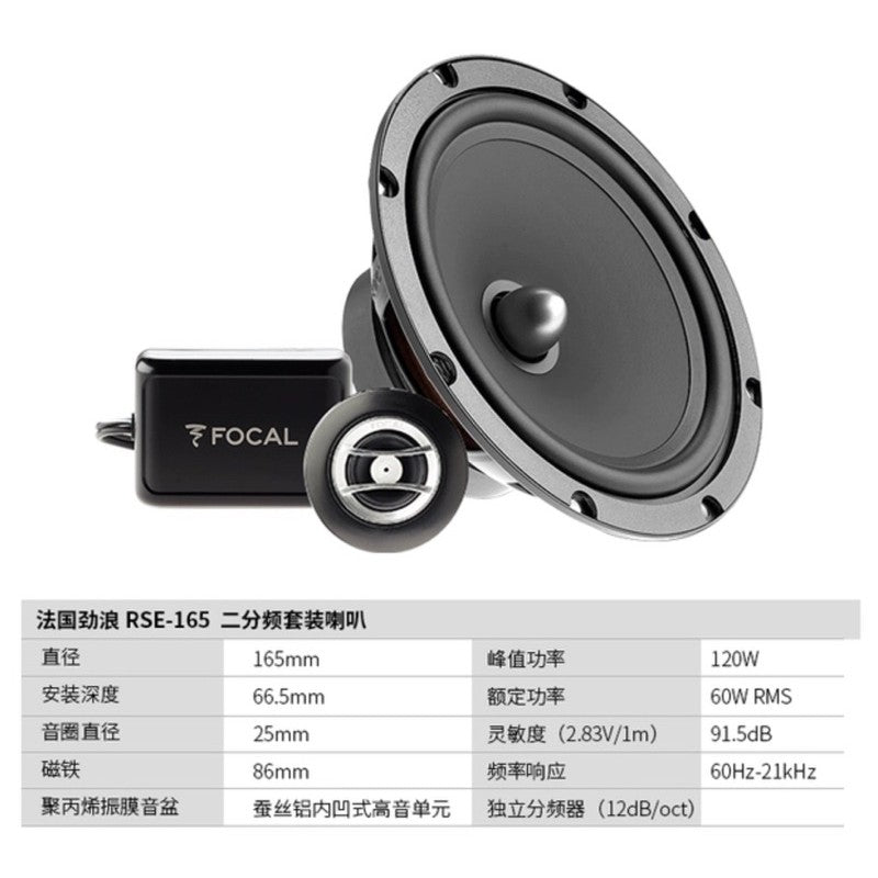 現貨 出清優惠 FOCAL 法國勁浪 RSE-165 6.5吋 分音喇叭 RSE165 RCX165