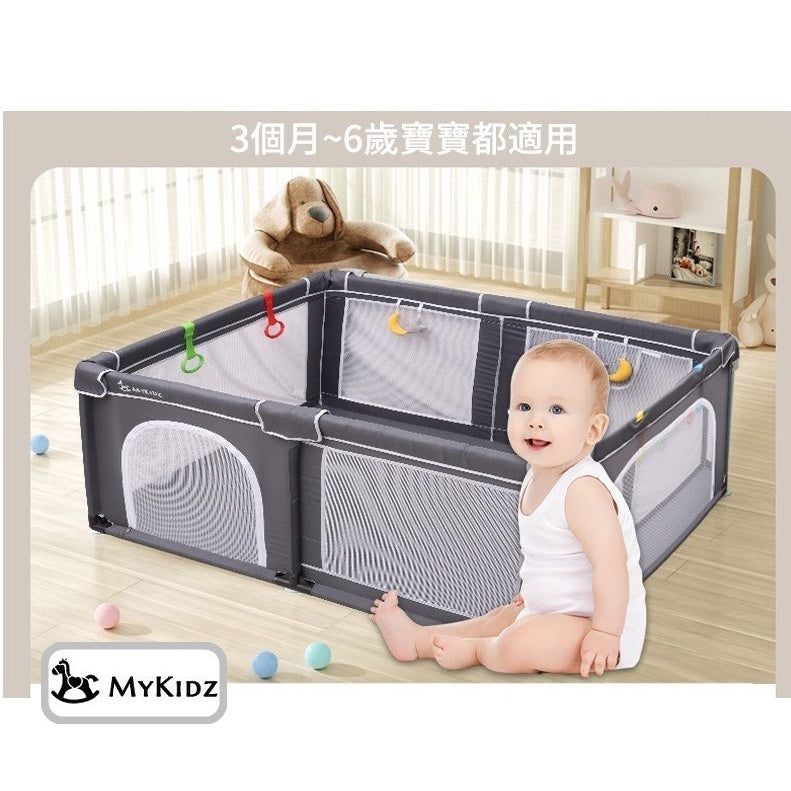 現貨 下單送4個拉環 Mykidz 安全透氣圍欄 加厚海綿 獨家69公分高 兒童圍欄 遊戲圍欄嬰幼兒