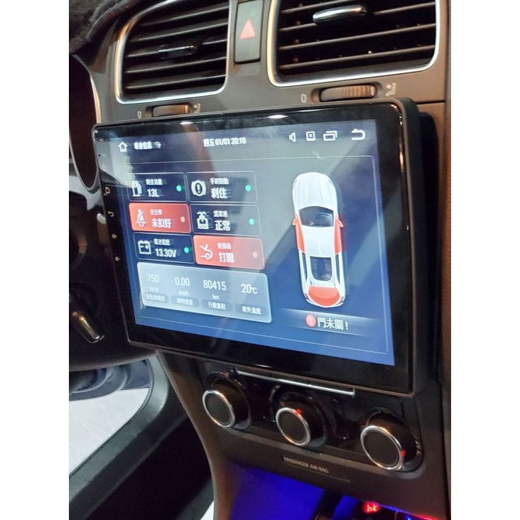 Volkswagen 八核心豪華款 福斯通用款 T5 T6 GOLF Tiguan 9吋安卓機 導航 汽車 多媒體 影音 倒車顯影最新款安卓 - 台灣批發網