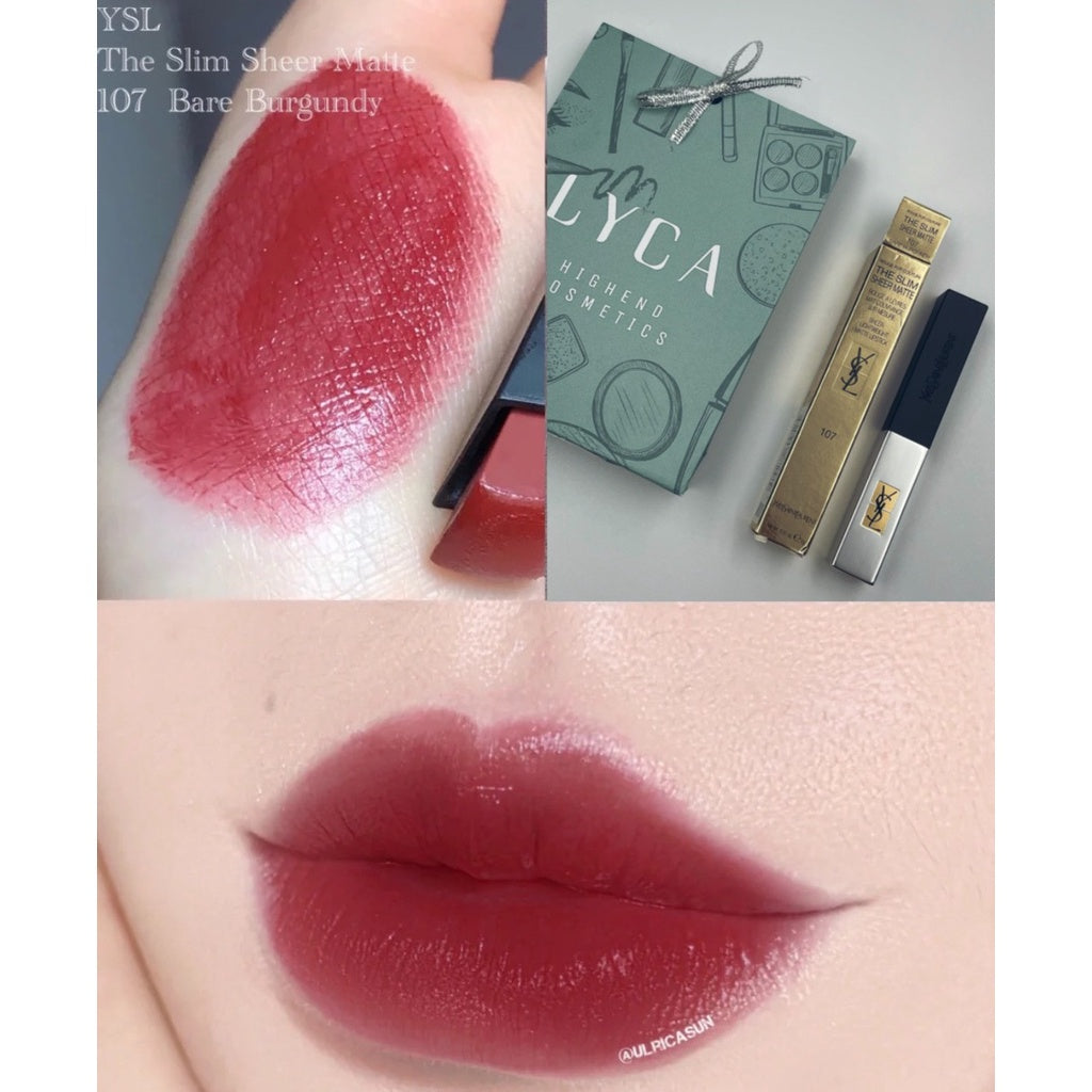 現貨聖羅蘭YSL Slim 小粉條 奢華緞面唇膏#119#204#202#101#107#09#17#21#20#301美妝用