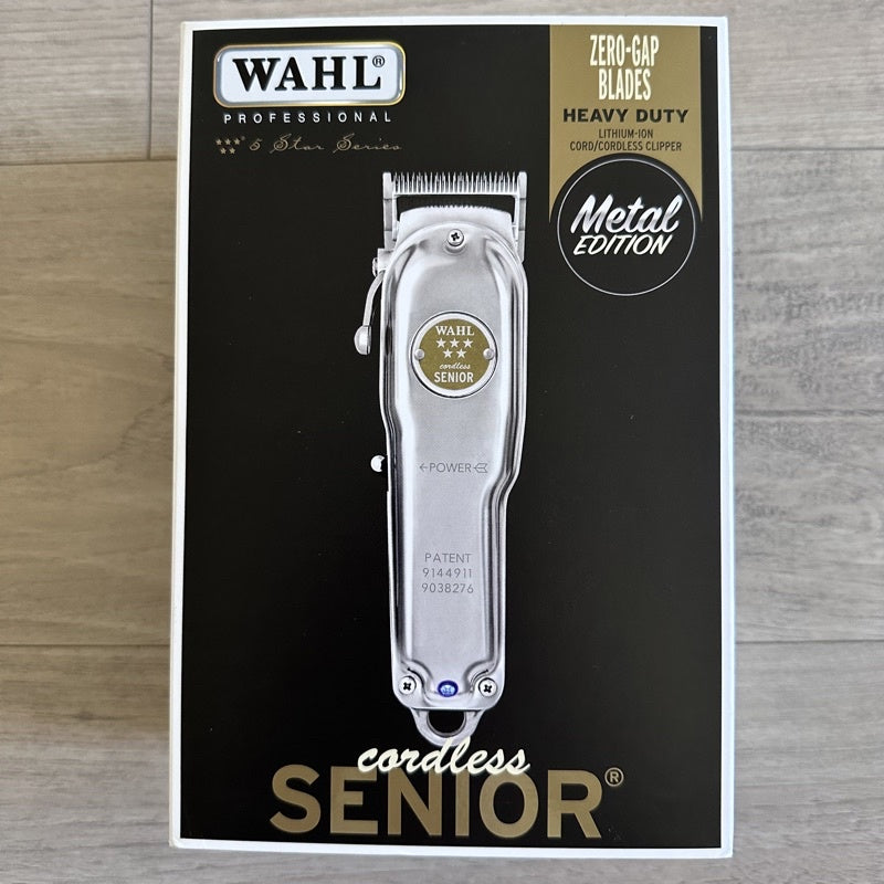 <現貨最後一台 可分期>美規 華爾WAHL 5星 SENIOR 8504 限量款 金屬機身 附充電座 美國製造美妝用 - 台灣批發網