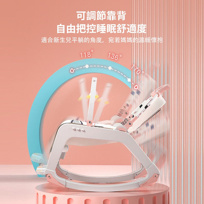 現貨/免運 五合一多功能嬰兒安撫椅 防嗆奶搖搖床 幼兒餐椅 搖籃躺椅 新生兒嬰兒床 寶寶手推車 哄娃神器 周歲禮物嬰幼兒