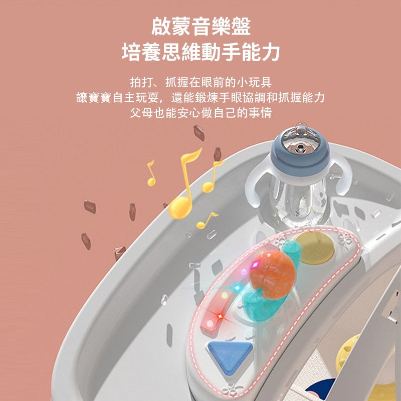 現貨/免運 五合一多功能嬰兒安撫椅 防嗆奶搖搖床 幼兒餐椅 搖籃躺椅 新生兒嬰兒床 寶寶手推車 哄娃神器 周歲禮物嬰幼兒