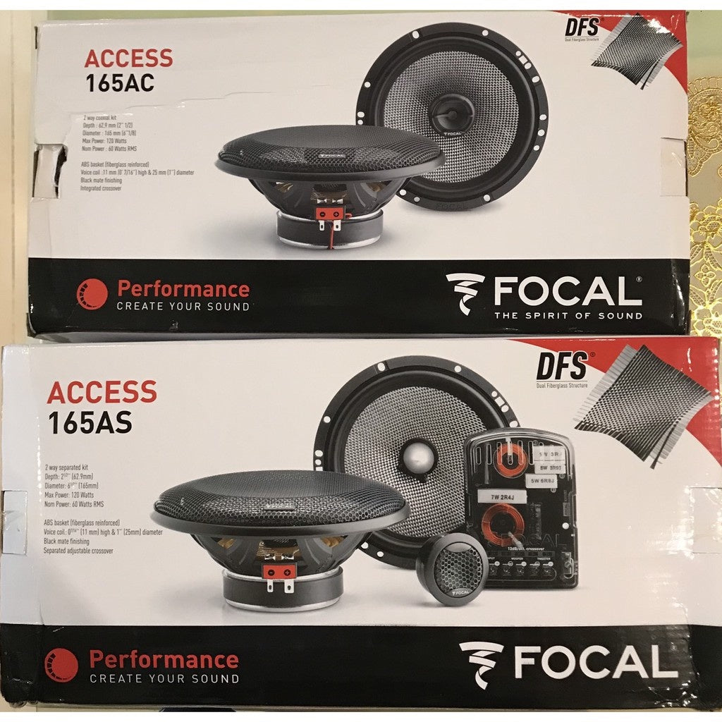全新法國FOCAL AS165 AC165正品序號勿買到假貨 可議價真品前分音後同軸喇叭套裝