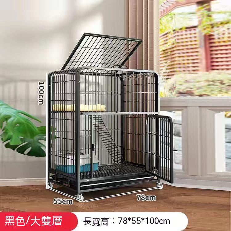 免運 貓籠 大貓籠 貓窩 貓屋 貓跳台 籠子 寵物用品 天窗貓籠 寵物籠兔籠 鐵製猫籠 雙層 三層 四層寵物用品 - 台灣批發網