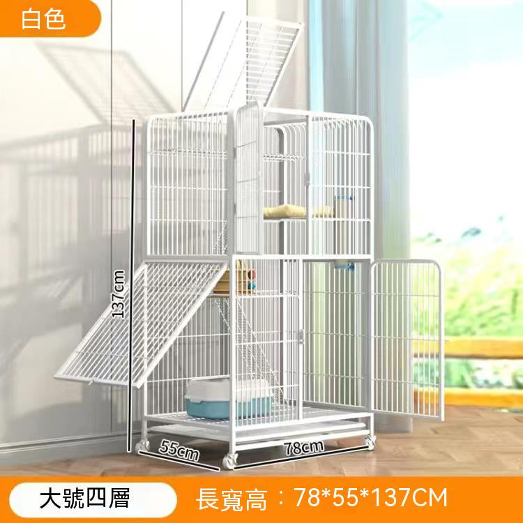 免運 貓籠 大貓籠 貓窩 貓屋 貓跳台 籠子 寵物用品 天窗貓籠 寵物籠兔籠 鐵製猫籠 雙層 三層 四層寵物用品 - 台灣批發網