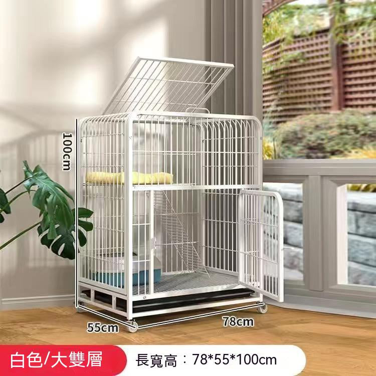 免運 貓籠 大貓籠 貓窩 貓屋 貓跳台 籠子 寵物用品 天窗貓籠 寵物籠兔籠 鐵製猫籠 雙層 三層 四層寵物用品 - 台灣批發網