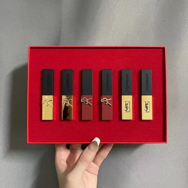 YSL聖羅蘭限量版浮雕小金條口紅三件套裝禮盒1966/28/21生日禮物小樣1g美妝用 - 台灣批發網