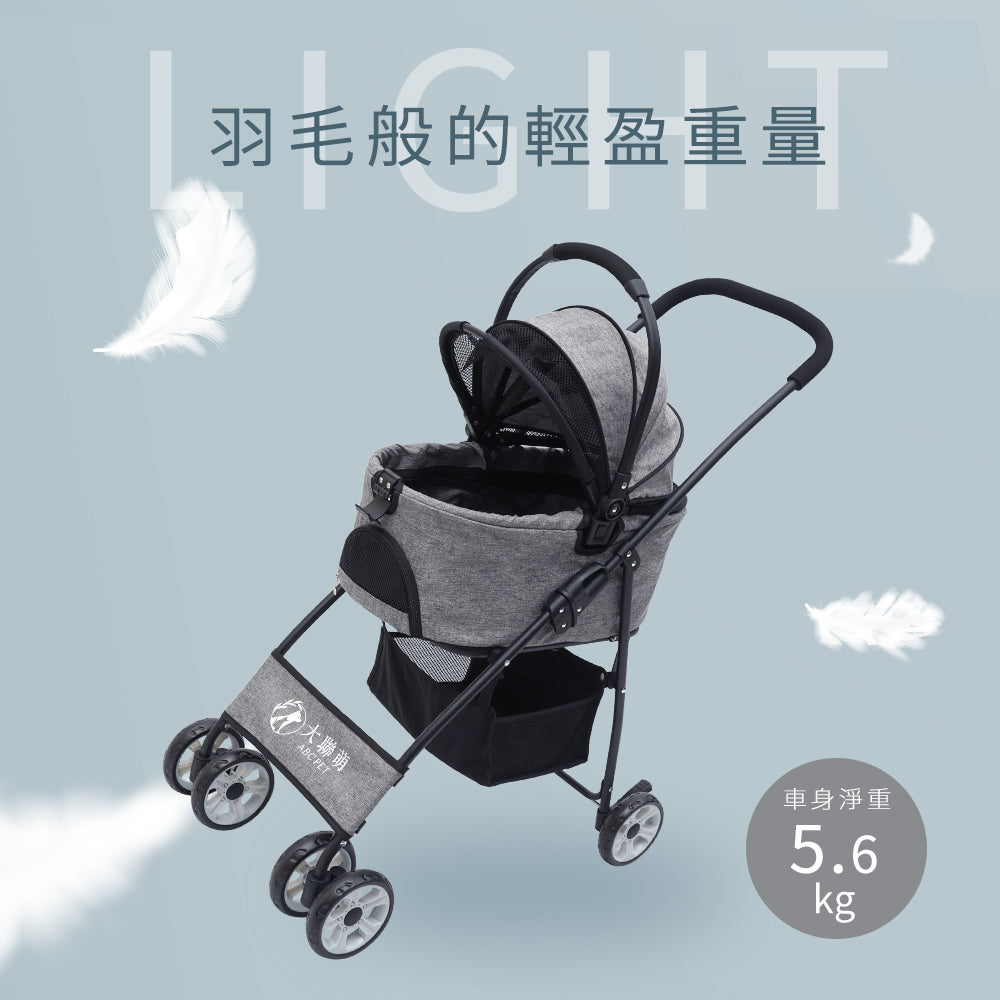 限時免運 北歐風車包分離式寵物推車 摺疊寵物推車 兩用式寵物推車 寵物手推車 外出包 狗推車 兩色可選寵物用品