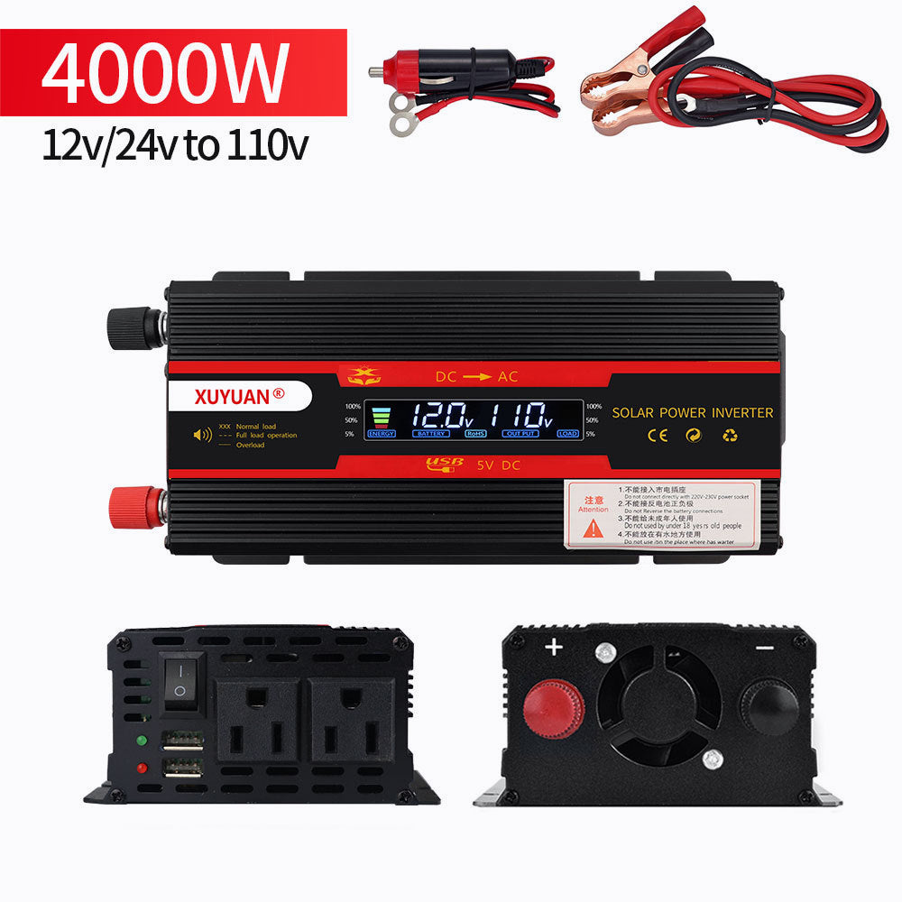 【12H快速出貨】逆變器 12v 轉 110v 電源轉換器 車載逆變器 正弦波逆變器 大功率逆變器 24v 轉 110v大貨車 - 台灣批發網