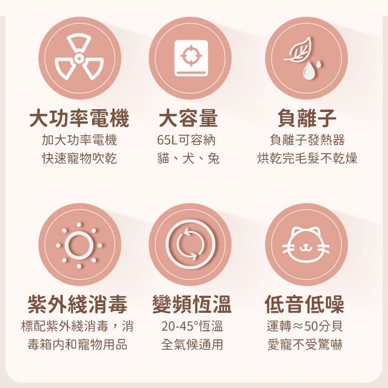 免運 分期付款【台灣現貨】寵物烘乾機 貓咪烘乾機 寵物 烘乾箱 烘毛機 吹毛機 貓咪 狗 兔子 吹水機 寵物 吹風機寵物用品 - 台灣批發網