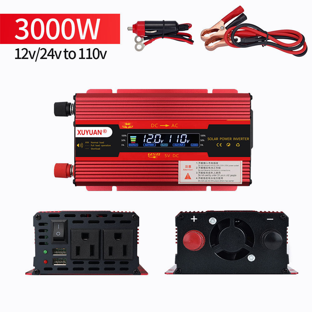 【12H快速出貨】逆變器 12v 轉 110v 電源轉換器 車載逆變器 正弦波逆變器 大功率逆變器 24v 轉 110v大貨車 - 台灣批發網