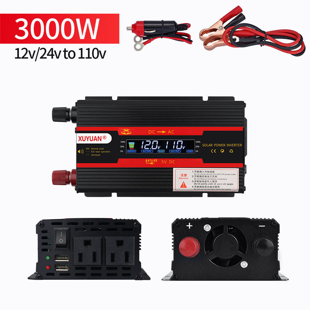 【12H快速出貨】逆變器 12v 轉 110v 電源轉換器 車載逆變器 正弦波逆變器 大功率逆變器 24v 轉 110v大貨車 - 台灣批發網
