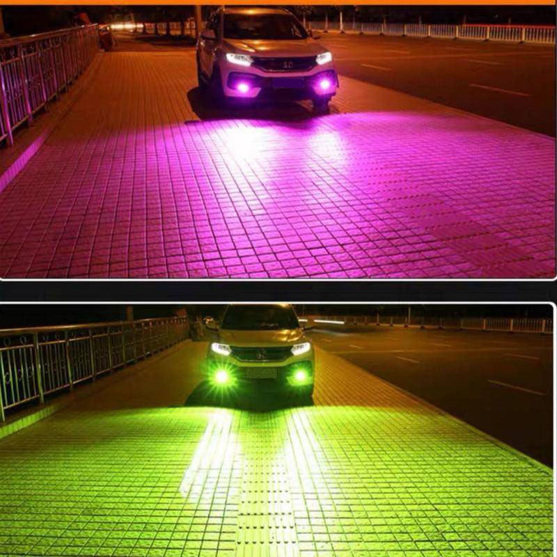 大宇汽配 台灣12H出貨 汽車LED前霧燈 H11 超亮 H8 9006 881 H3 H7 改裝雙色爆閃 防霧燈燈泡大貨車 - 台灣批發網