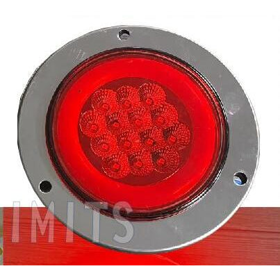 23最新 光圈版【LED 4吋導光條圓尾燈】方向燈 煞車燈 三線雙功能 大卡車 大貨車 工作燈 照輪燈 方向燈 煞車燈大貨車