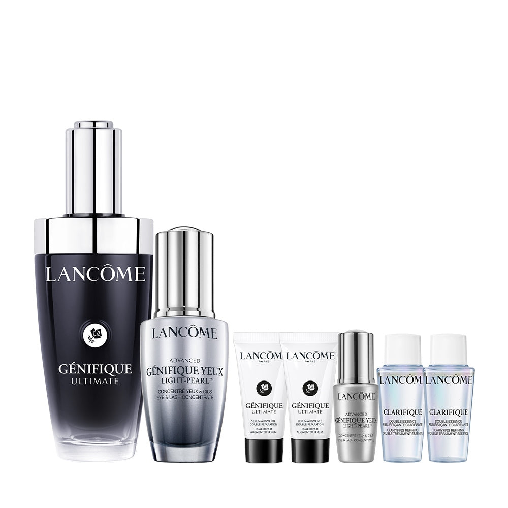 蘭蔻 肌因亮眼修護鐵粉組 小黑瓶PRO50ml+亮眼冰珠20ml 眼霜 超極限肌因賦活露|LANCOME官方旗艦店