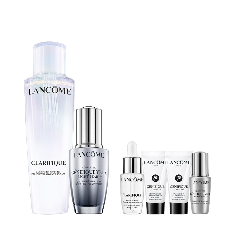 蘭蔻 極光肌因亮眼修護組 亮眼冰珠20ml+四重酸極光水150ml 化妝水|LANCOME官方旗艦店