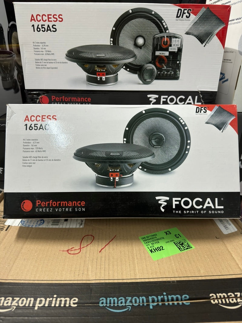 ️打擊假貨,成本大公開 Focal 165AS 165AC 165as3歐洲公司貨 正原廠防偽序號 汽車音響 分音同軸