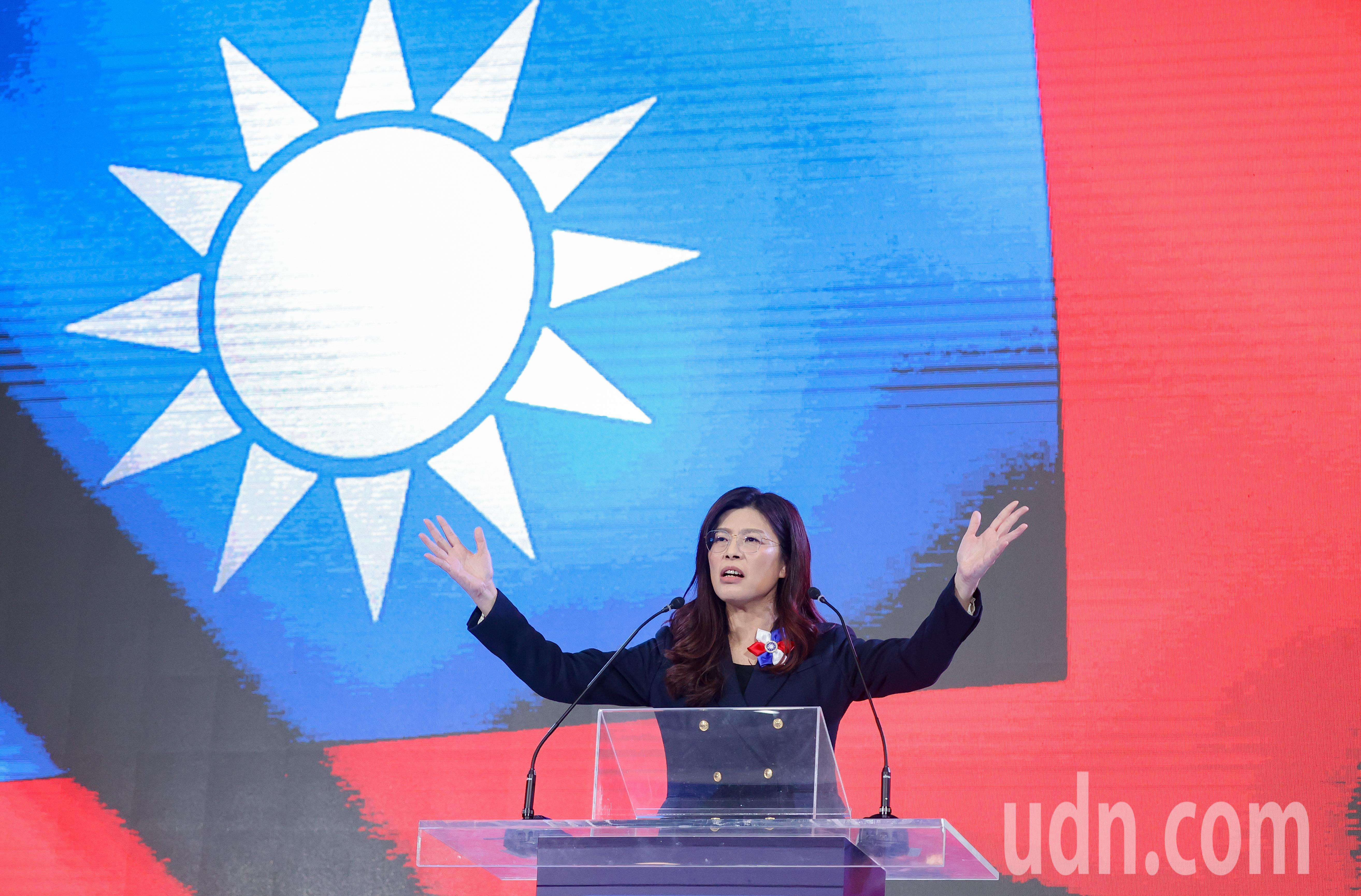 影／全代會上任黨主席  鄭麗文：士氣高昂無畏無懼