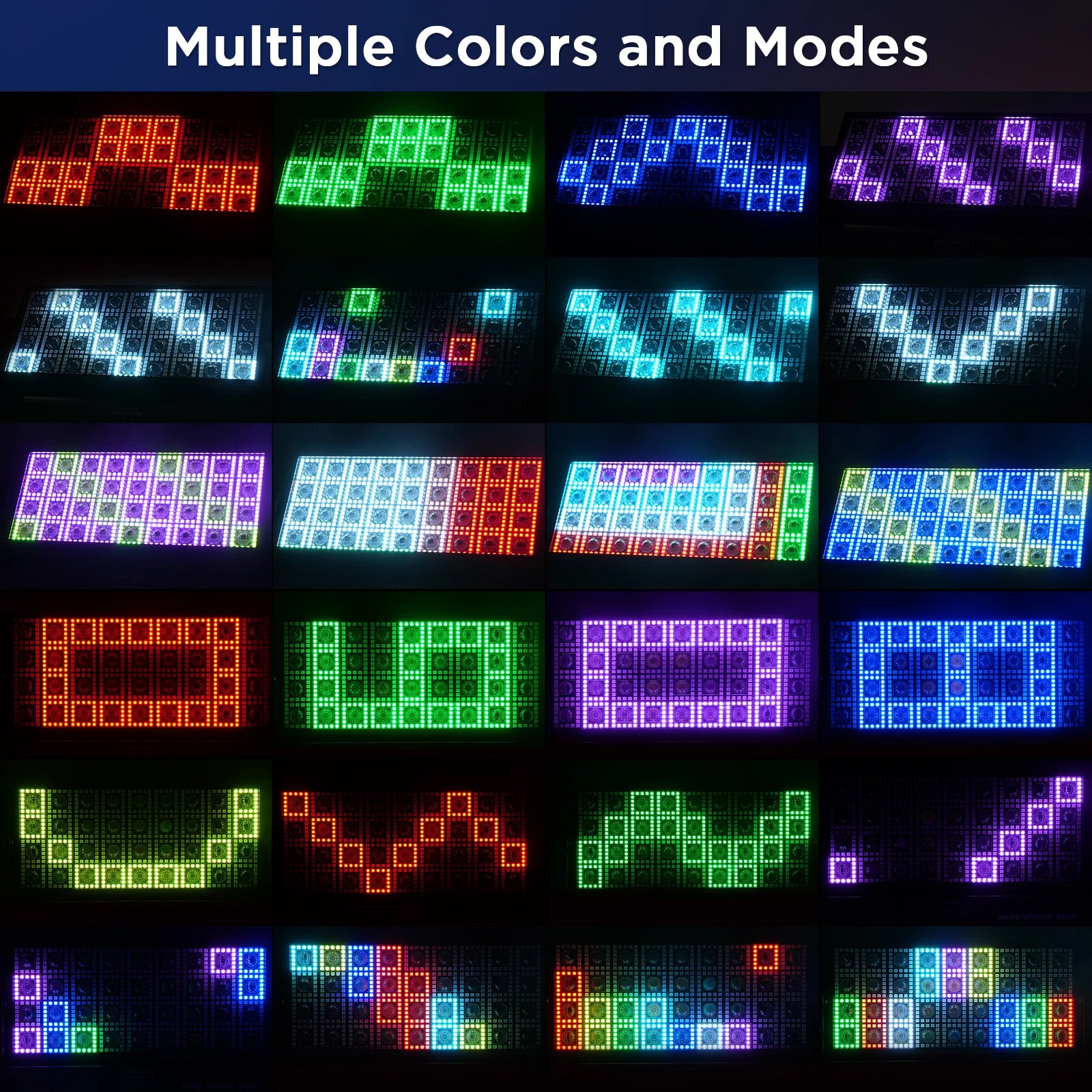 U'King 220W Screen Lights 36RGB Single Point Control Wash Lights Square Curtain Effect Stage Lights For DJ Disco Christmas Party