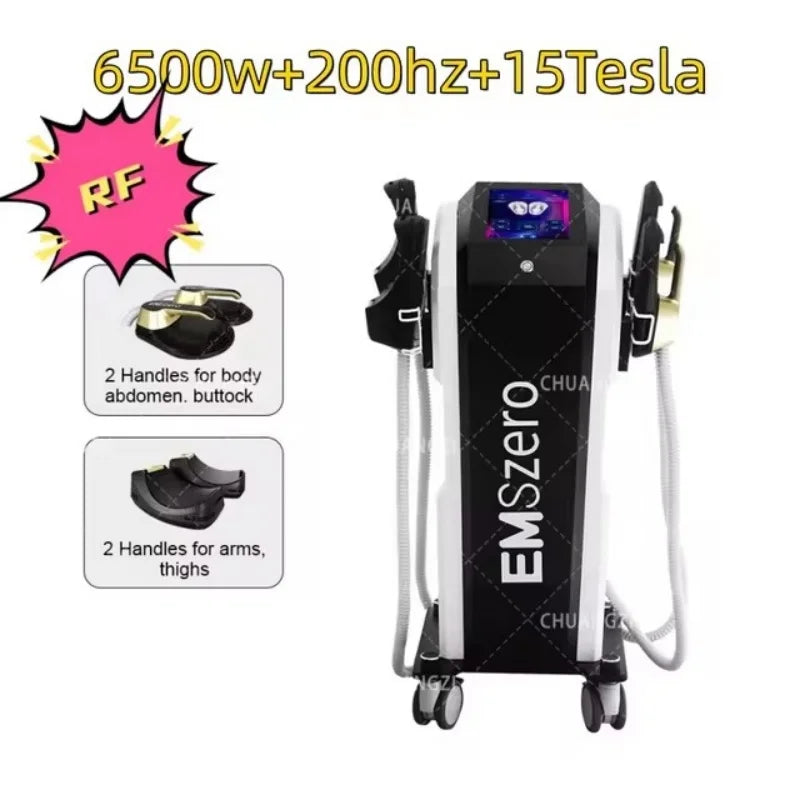 15 Tesla 6500W RF Electromagnetic EMS Shaping Machine for Weight Loss, Muscle Stimulation, Slimming, and Fat Shaping 15 Electrom