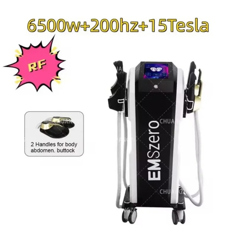 15 Tesla 6500W RF Electromagnetic EMS Shaping Machine for Weight Loss, Muscle Stimulation, Slimming, and Fat Shaping 15 Electrom