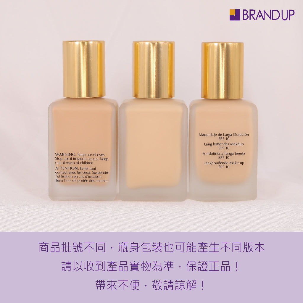 Estee Lauder雅詩蘭黛粉持久完美持妝粉底液30ml SPF10 DW粉底液 控油遮瑕 贈附壓頭