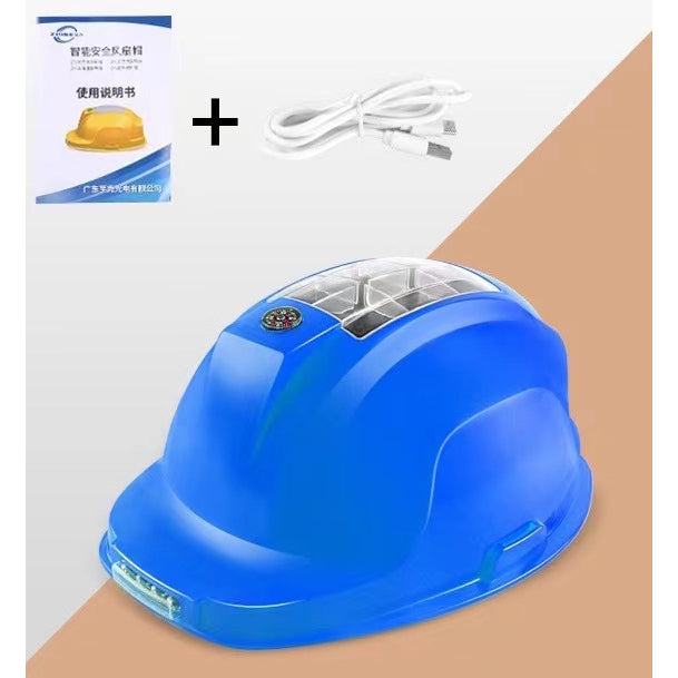 台灣現貨太陽能工程帽 太陽能工地帽 太陽能風扇帽 工程帽 工地防曬帽 安全帽 透氣電扇頭盔 可充電空調製冷藍牙通話摩托車用品 - 台灣批發網