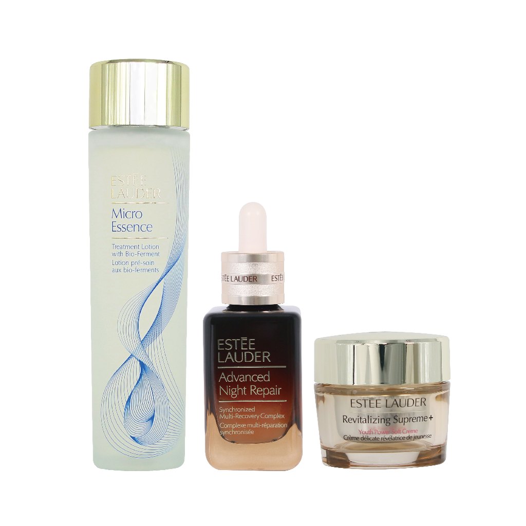 EsteeLauder雅詩蘭黛年輕金三角正装组特潤组 小棕瓶50ml 第七代原生露200ml 無敵膠原霜75ml